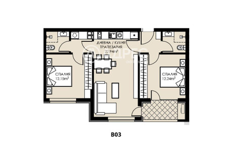 Mieszkanie na sprzedaż - Люлин /Liulin София/sofia, Bułgaria, 88 m², 126 238 USD (517 577 PLN), NET-98082099