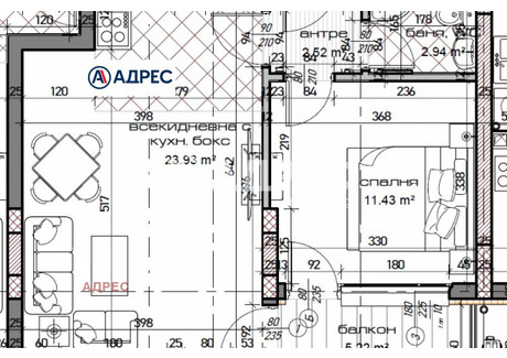 Mieszkanie na sprzedaż - Младост /Mladost Варна/varna, Bułgaria, 67 m², 106 433 USD (408 702 PLN), NET-100990379