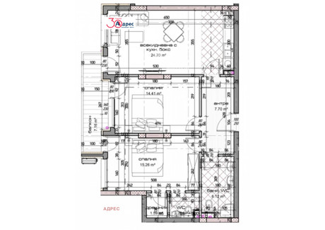 Mieszkanie na sprzedaż - Младост /Mladost Варна/varna, Bułgaria, 110 m², 162 291 USD (678 378 PLN), NET-96476175