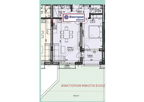 Mieszkanie na sprzedaż - Зона Б/Zona B Велико Търново/veliko-Tarnovo, Bułgaria, 66 m², 94 505 USD (379 909 PLN), NET-99894972