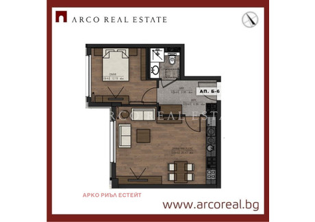 Mieszkanie na sprzedaż - Младост 1А/Mladost София/sofia, Bułgaria, 68 m², 142 916 USD (593 103 PLN), NET-101611633