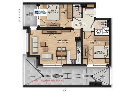 Mieszkanie na sprzedaż - Младост 1А/Mladost София/sofia, Bułgaria, 98 m², 280 552 USD (1 172 709 PLN), NET-97725550