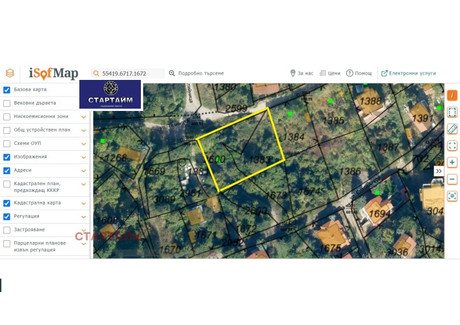 Działka na sprzedaż - с. Панчарево/s. Pancharevo София/sofia, Bułgaria, 1124 m², 128 281 USD (524 668 PLN), NET-93010584