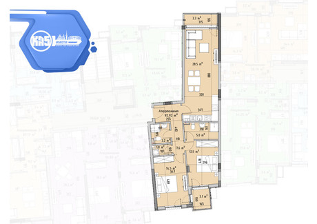 Mieszkanie na sprzedaż - Витоша/Vitosha София/sofia, Bułgaria, 111 m², 239 412 USD (962 436 PLN), NET-101579625