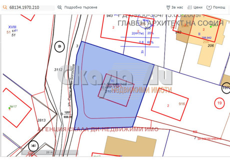 Działka na sprzedaż - в.з.Киноцентъра 3 част/v.z.Kinocentara 3 chast София/sofia, Bułgaria, 693 m², 270 117 USD (1 056 157 PLN), NET-90263934