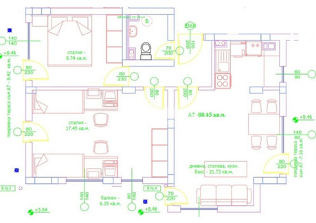 Mieszkanie na sprzedaż - Люлин /Liulin София/sofia, Bułgaria, 107 m², 147 264 USD (615 562 PLN), NET-102050887