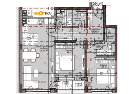 Mieszkanie na sprzedaż - Младост /Mladost София/sofia, Bułgaria, 100 m², 215 246 USD (863 138 PLN), NET-97723218