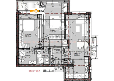 Mieszkanie na sprzedaż - Младост /Mladost София/sofia, Bułgaria, 103 m², 213 451 USD (819 652 PLN), NET-97723254