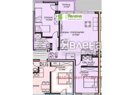 Mieszkanie na sprzedaż - Обеля /Obelia София/sofia, Bułgaria, 98 m², 137 359 USD (559 051 PLN), NET-102847264