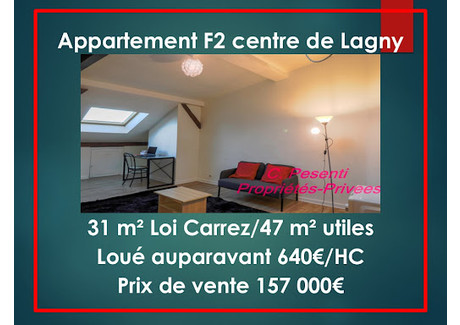 Mieszkanie na sprzedaż - Lagny-Sur-Marne, Francja, 31 m², 161 413 USD (669 864 PLN), NET-103243916